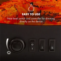 Meran Elektrischer Kamin 950/1850W 2-stufige Heizung Gusseisen-Stil 3 Meran Elektrischer Kamin 950/1850W 2-stufige Heizung Gusseisen-Stil -Klarstein Verkaufs 10032893 yy 0004 logo Klarstein Meran Elektrischer Kamin schwarz