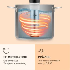 Quickstick Flex 1300W 3D Circulating 0-95 °C IPX7 Timer Schwarz -Klarstein Verkaufs 10032905 de 0005 logo