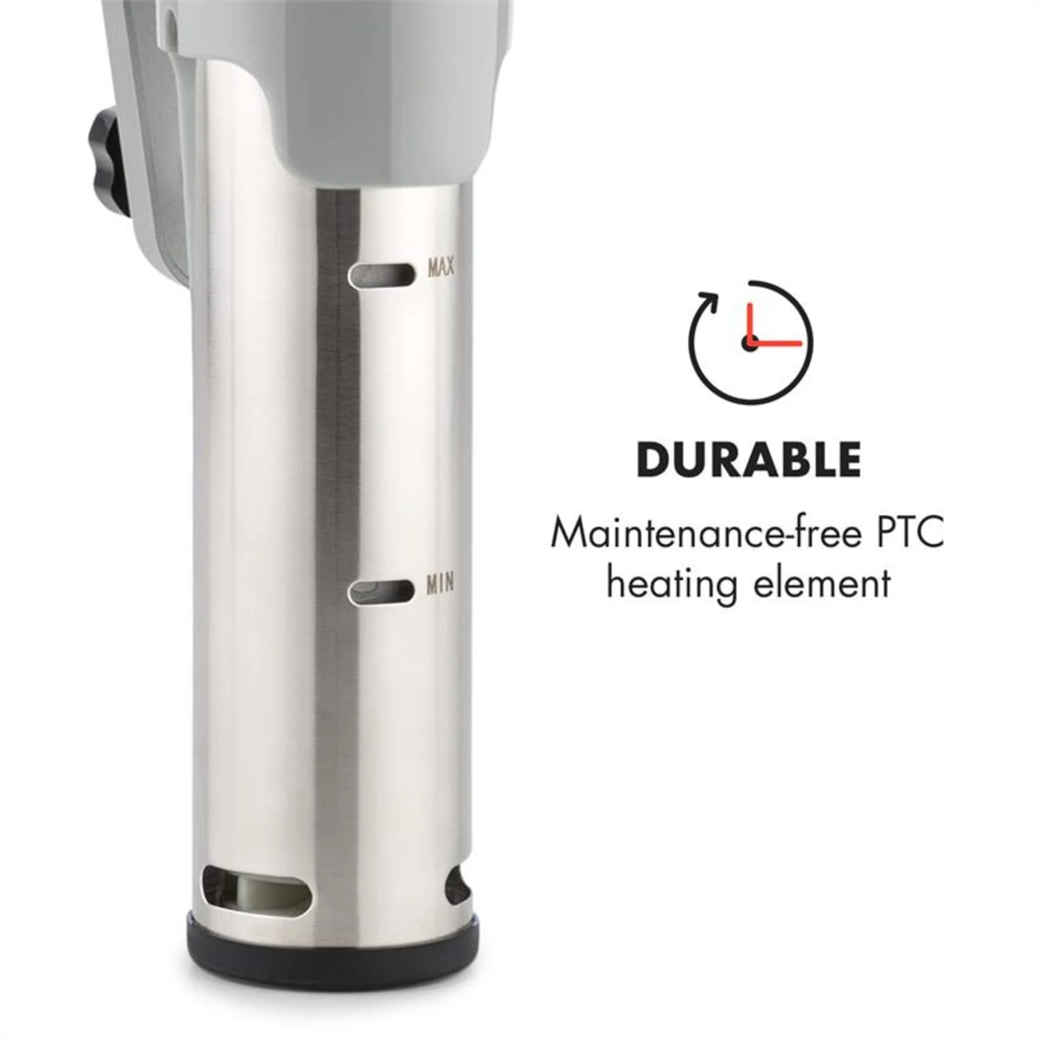 Quickstick Flex 1300W 3D Circulating 0-95 °C IPX7 Timer silber Quickstick Flex 1300W 3D Circulating 0-95 °C IPX7 Timer Silber -Klarstein Verkaufs