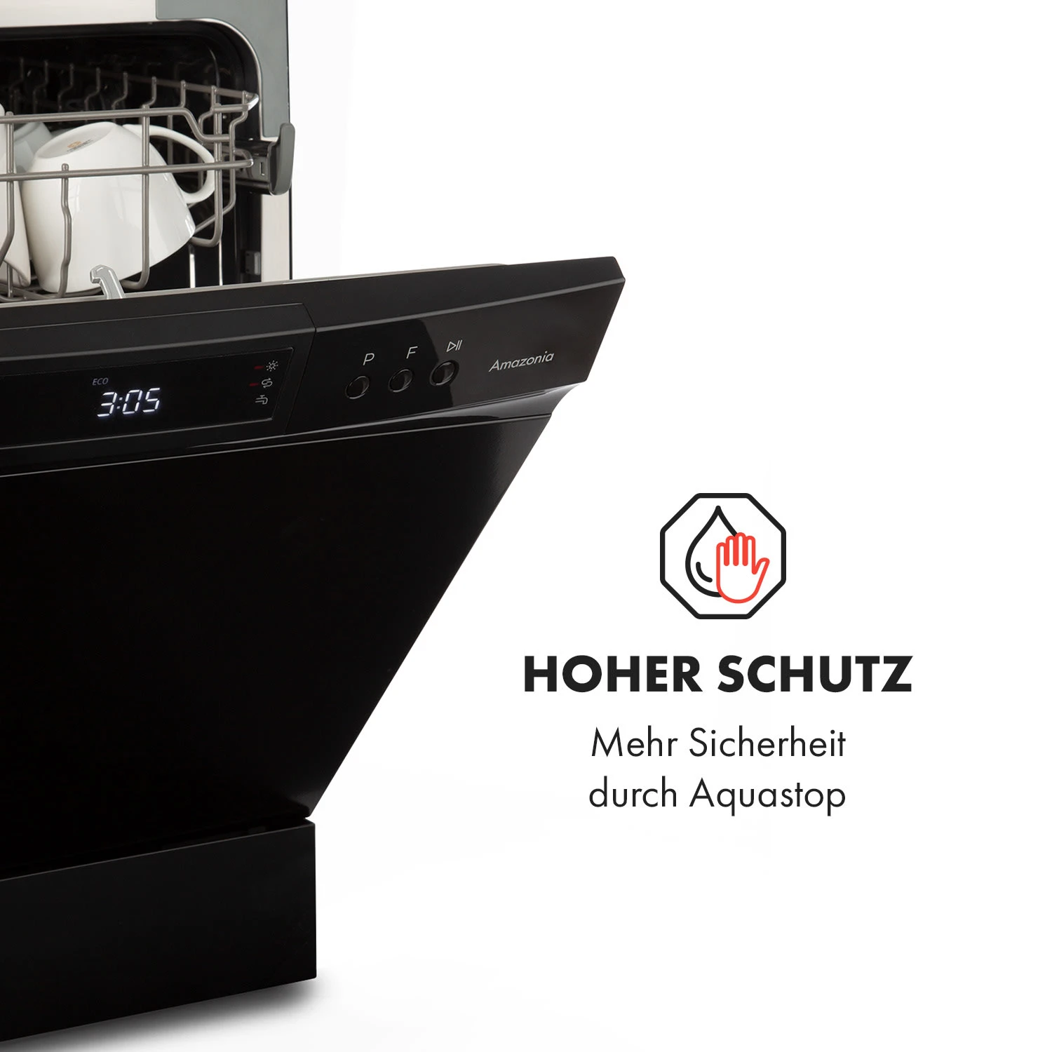 Amazonia 8 Neo Tischgeschirrspüler 8 Programme LED-Display Amazonia 8 Neo Tischgeschirrspüler 8 Programme LED-Display -Klarstein Verkaufs 10032913 de 0005 logo