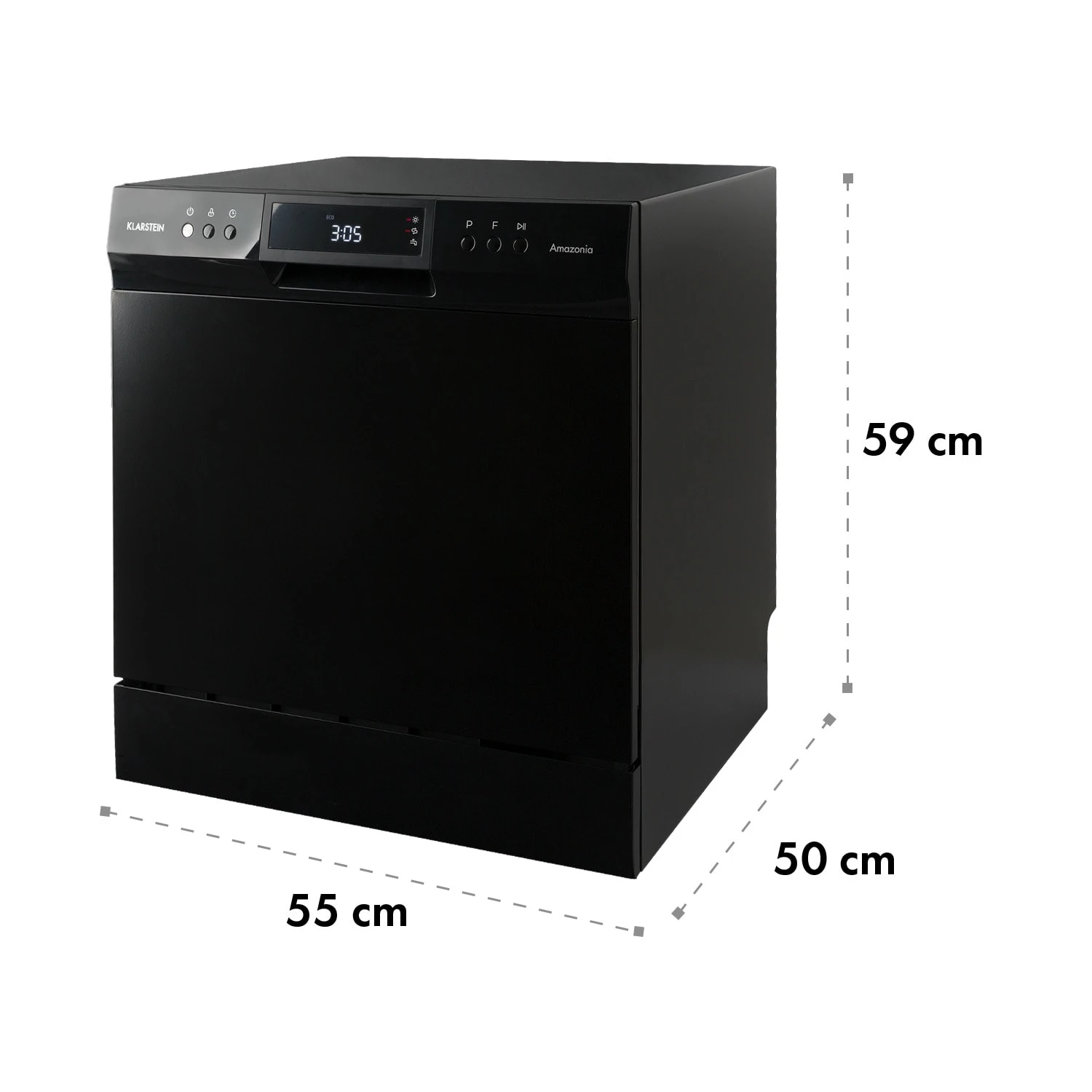 Amazonia 8 Neo Tischgeschirrspüler 8 Programme LED-Display Amazonia 8 Neo Tischgeschirrspüler 8 Programme LED-Display -Klarstein Verkaufs 10032913 yy 0009 logo