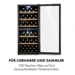 Barossa 102 Duo Weinkühlschrank 102 Fl 226 Ltr 2 Zonen Touch-Steuerung -Klarstein Verkaufs 10032921 de 0003 logo