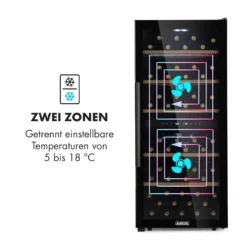 Barossa 102 Duo Weinkühlschrank 102 Fl 226 Ltr 2 Zonen Touch-Steuerung -Klarstein Verkaufs 10032921 de 0005 logo