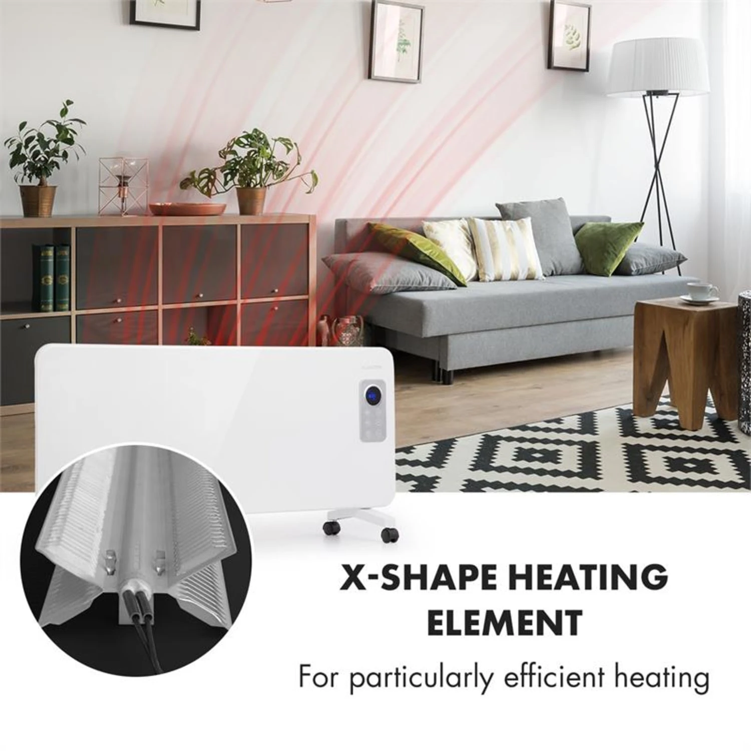 Hot Spot CV20 Konvektorheizung 2000W IP24 Fernbedienung Weiß -Klarstein Verkaufs 10032940 yy 0003 logo Klarstein Hot Spot CV20 Konvektorheizung weiss