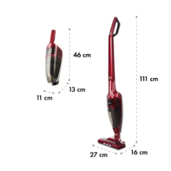 TurboHybrid Staubsauger Boden- Und Handstaubsauger Metallic-rot -Klarstein Verkaufs 10032944 yy 0010 logo Klarstein TurboHybrid Staubsauger metallic rot