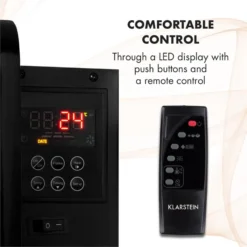 Klarstein Belfort Light & Fire Elektrischer Kamin 1000/2000W Fernbedienung 3 Klarstein Belfort Light & Fire Elektrischer Kamin 1000/2000W Fernbedienung -Klarstein Verkaufs 10032998 yy 0004 logo Klarstein Belfort Light Fire Elektrokamin schwarz