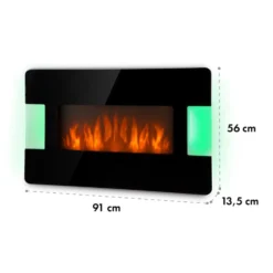 Klarstein Belfort Light & Fire Elektrischer Kamin 1000/2000W Fernbedienung 8 Klarstein Belfort Light & Fire Elektrischer Kamin 1000/2000W Fernbedienung -Klarstein Verkaufs 10032998 yy 0009 logo Klarstein Belfort Light Fire Elektrokamin schwarz