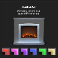Aosta Light & Fire Elektrischer Kamin 1000/2000W Fernbedienung 4 Aosta Light & Fire Elektrischer Kamin 1000/2000W Fernbedienung -Klarstein Verkaufs 10033000 yy 0006 logo Klarstein Aosta Light Fire Elektrischer Kamin