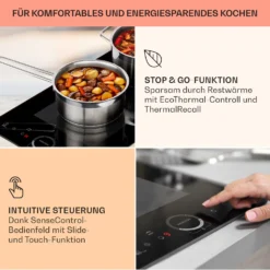 Delicatessa Slim Domino Induktionskochfeld 3500W Timer Schwarz -Klarstein Verkaufs 10033015 de 0004 usp