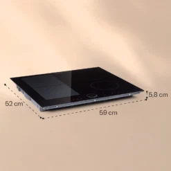 Delicatessa 60 Hybrid Einbaukochfeld Induktion 4 Zonen 7000W Glas -Klarstein Verkaufs 10033022 yy 0006 logo