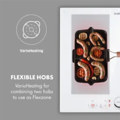 Delicatessa 60 Induktionskochfeld 4 Zonen 7000W Timer Weiß 2 Delicatessa 60 Induktionskochfeld 4 Zonen 7000W Timer Weiß -Klarstein Verkaufs 10033027 yy 0003 logo Klarstein Delicatessa 60 Induktionskochfeld weiss