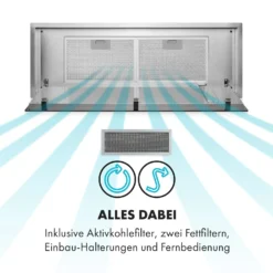 High Line Deckenhaube 77 Cm 410 M3/h 75W 3 Stufen Fernbedienung -Klarstein Verkaufs 10033053 de 0009 logo