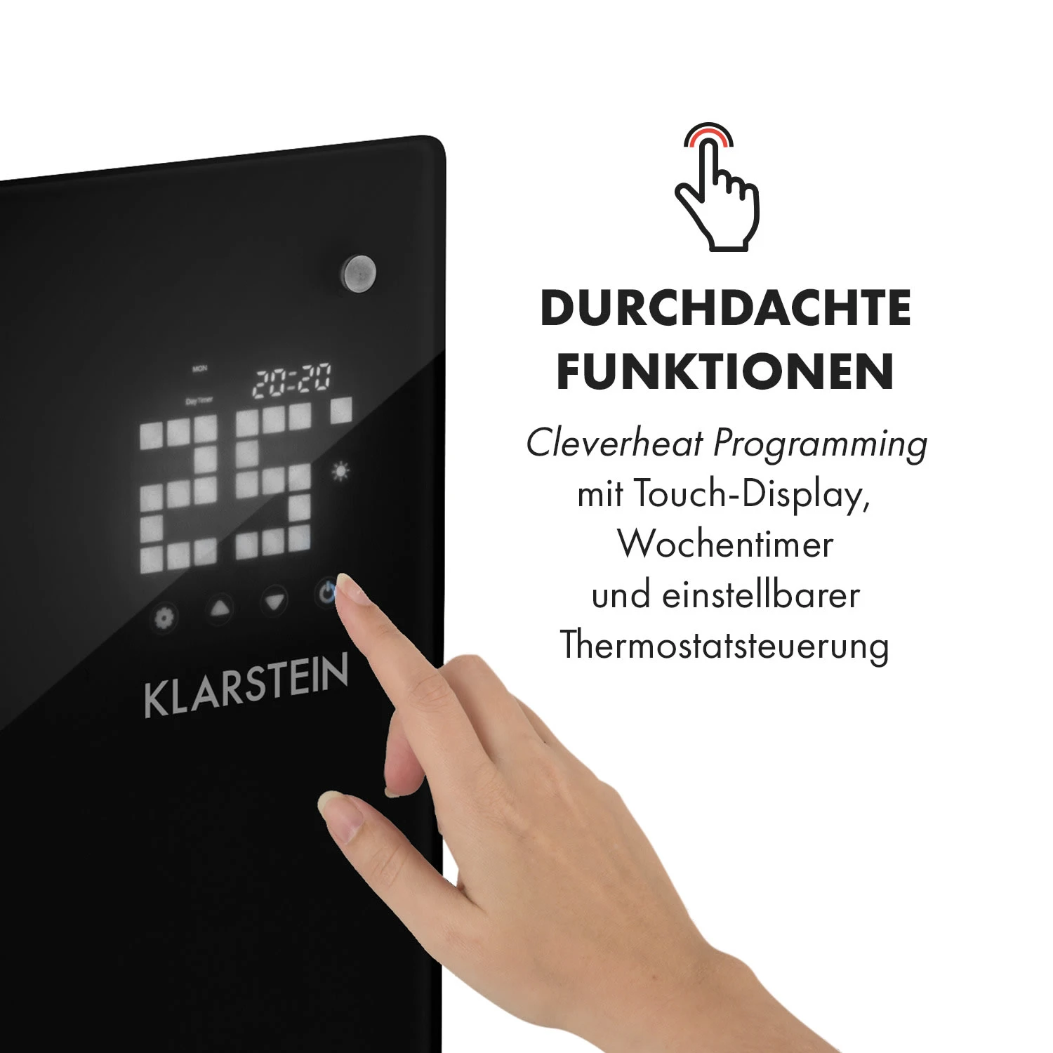 Bornholm Curved Ambient Konvektions-Heizgerät 1000/2000 W Bornholm Curved Ambient Konvektions-Heizgerät 1000/2000 W -Klarstein Verkaufs 10033060 de 0003 logo