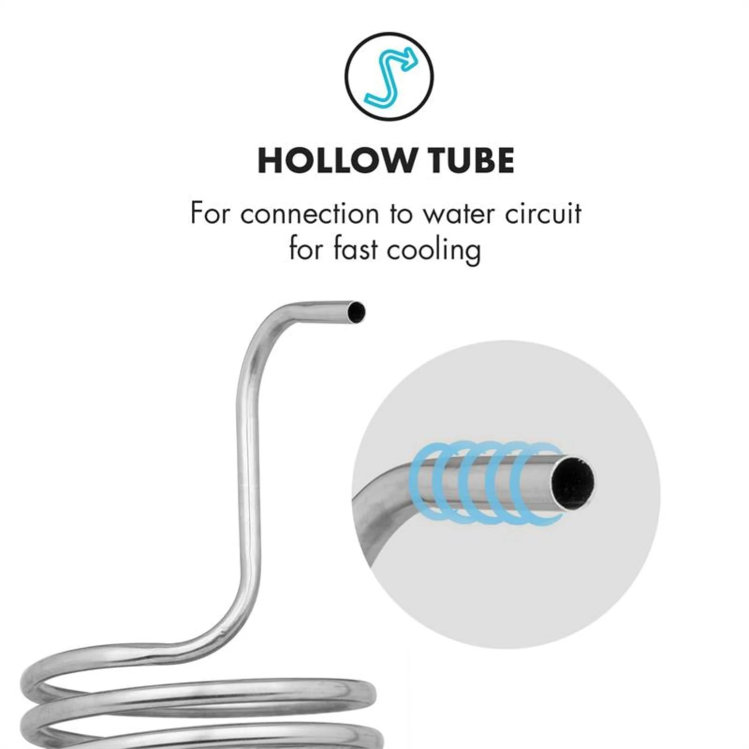Chiller 6 Eintauchkühler Ø20 cm 9 Schleifen 304 Edelstahl Chiller 6 Eintauchkühler Ø20 Cm 9 Schleifen 304 Edelstahl -Klarstein Verkaufs 10033081 yy 0004 logo Klarstein Chiller 6 Eintauchkuehler 9 Schleifen