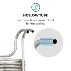 Chiller 12 Eintauchkühler Ø21,5 Cm 18 Schleifen 304 Edelstahl 3 Chiller 12 Eintauchkühler Ø21,5 Cm 18 Schleifen 304 Edelstahl -Klarstein Verkaufs 10033082 yy 0004 logo Klarstein Chiller 12 Eintauchkuehler 18 Schleifen