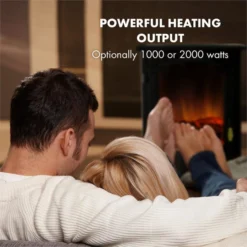Graz Elektrischer Kamin 1000/2000W Thermostat PanoramaView 2 Graz Elektrischer Kamin 1000/2000W Thermostat PanoramaView -Klarstein Verkaufs 10033094 yy 0003 logo Electric Fireplace Black YH20