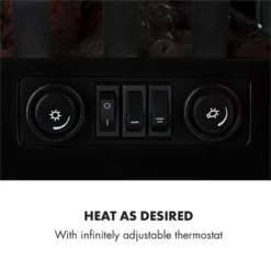 Graz Elektrischer Kamin 1000/2000W Thermostat PanoramaView 3 Graz Elektrischer Kamin 1000/2000W Thermostat PanoramaView -Klarstein Verkaufs 10033094 yy 0004 logo Electric Fireplace Black YH20