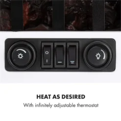 Graz Elektrischer Kamin 1000/2000W Thermostat PanoramaView -Klarstein Verkaufs 10033095 yy 0005 logo Klarstein Graz Elektrischer Kamin weiss