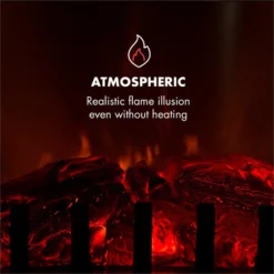 Graz Elektrischer Kamin 1000/2000W Thermostat PanoramaView -Klarstein Verkaufs 10033095 yy 0006 logo Klarstein Graz Elektrischer Kamin weiss