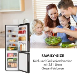 Miro XL Kühl-Gefrierkombination 180/69 L Black-Board-Front -Klarstein Verkaufs 10033130 de 0003 logo