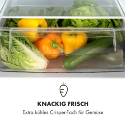 Miro XL Kühl-Gefrierkombination 180/69 L Black-Board-Front -Klarstein Verkaufs 10033130 de 0005 logo