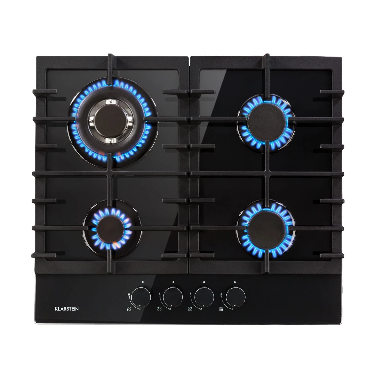 Ignito 4 Zonen Gaskochfeld 4-flammig Sabaf-Brenner Glaskeramik schwarz Ignito 4 Zonen Gaskochfeld 4-flammig Sabaf-Brenner Glaskeramik Schwarz -Klarstein Verkaufs 10033132 yy 0001 titel