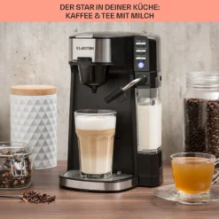 Baristomat 2-in-1-Heißgetränkeautomat Kaffee Tee Milchschaum -Klarstein Verkaufs 10033138 de 0004 usp
