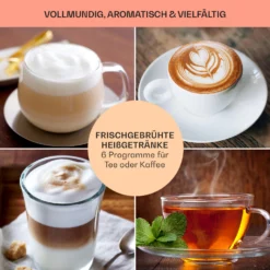 Baristomat 2-in-1-Heißgetränkeautomat Kaffee Tee Milchschaum -Klarstein Verkaufs 10033138 de 0007 usp