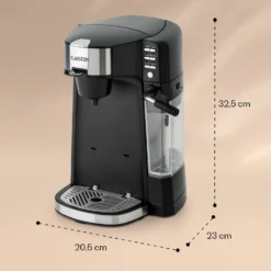 Baristomat 2-in-1-Heißgetränkeautomat Kaffee Tee Milchschaum -Klarstein Verkaufs 10033138 yy 0008 dimensions