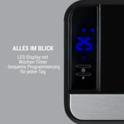 Wallkyrie Wandheizgerät 1000W/2000W 10 - 49 °C Thermostat Schwarz 2 Wallkyrie Wandheizgerät 1000W/2000W 10 - 49 °C Thermostat Schwarz -Klarstein Verkaufs 10033139 de 0003 logo