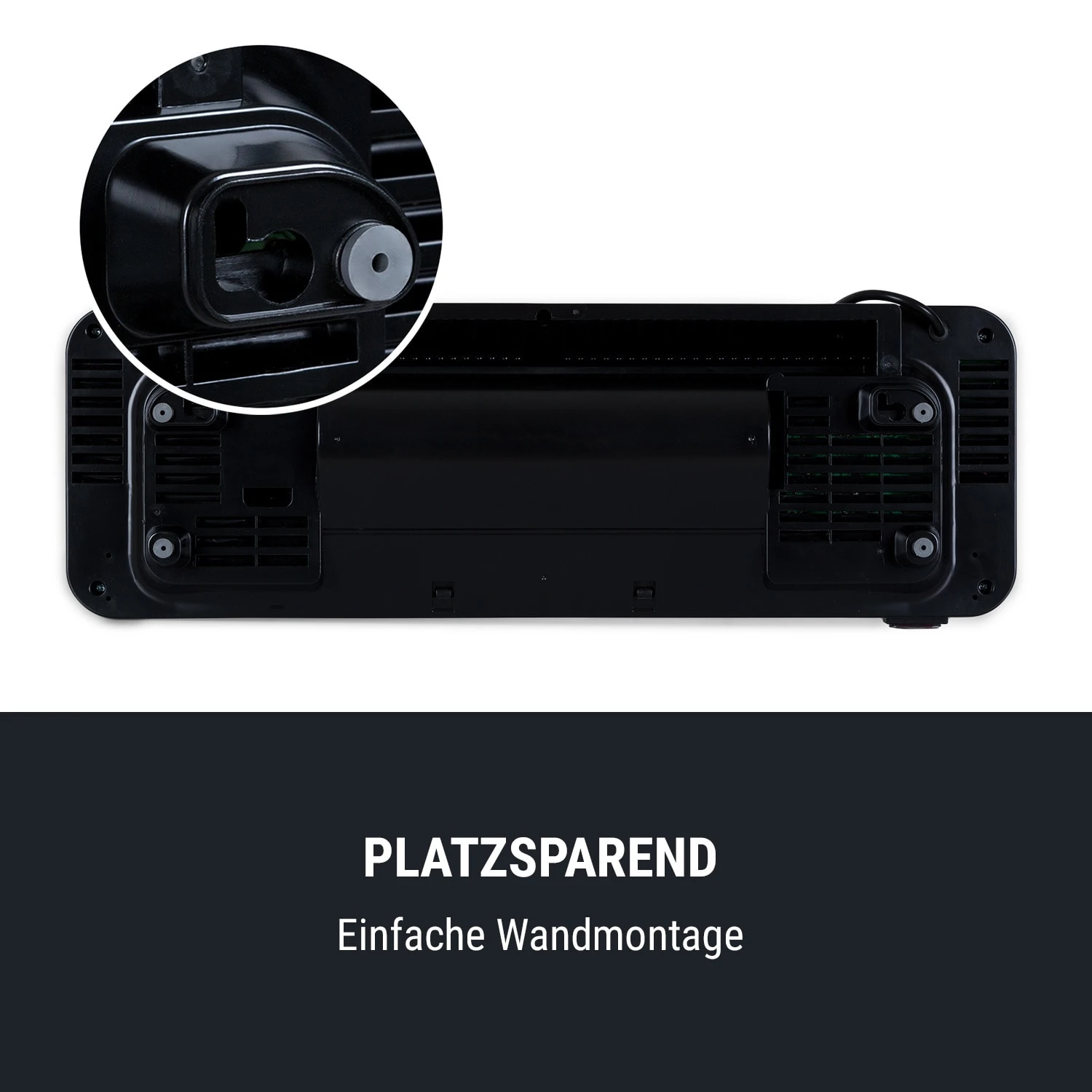 Wallkyrie Wandheizgerät 1000W/2000W 10 - 49 °C Thermostat schwarz Wallkyrie Wandheizgerät 1000W/2000W 10 - 49 °C Thermostat Schwarz -Klarstein Verkaufs 10033139 de 0008 logo