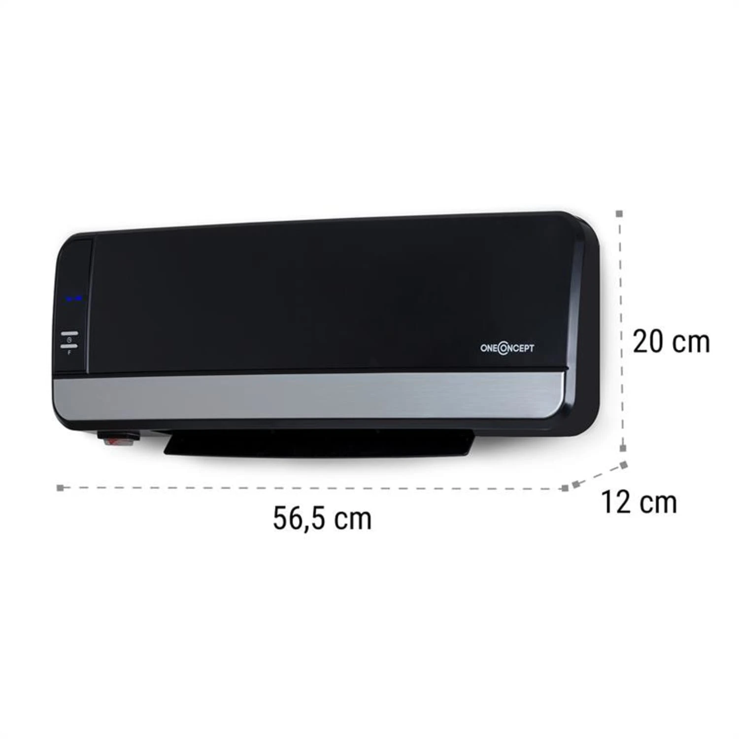 Wallkyrie Wandheizgerät 1000W/2000W 10 - 49 °C Thermostat schwarz Wallkyrie Wandheizgerät 1000W/2000W 10 - 49 °C Thermostat Schwarz -Klarstein Verkaufs 10033139 yy 0009 logo oneConcept Wallkyrie Wandheizgeraet schwarz