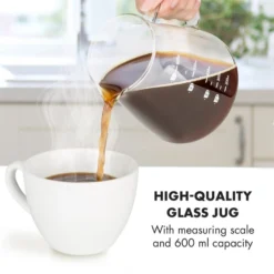 Craft Coffee Waage Timer Glaskanne Filteraufsatz 600ml Schwarz/weiß -Klarstein Verkaufs 10033182 yy 0007 logo Klarstein craft coffee Waage Kaffeebereiter schwarz weiss