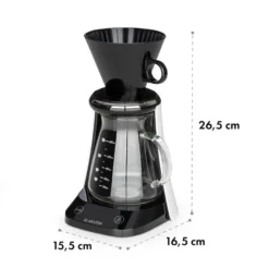 Craft Coffee Waage Timer Glaskanne Filteraufsatz 600ml Schwarz/weiß -Klarstein Verkaufs 10033182 yy 0008 logo Klarstein craft coffee Waage Kaffeebereiter schwarz weiss