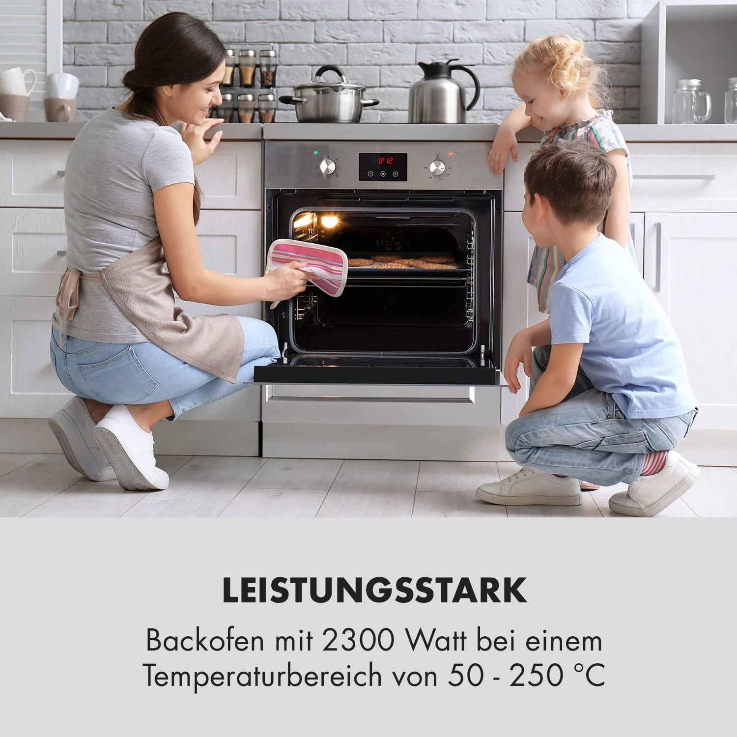 Kalahari Elektrischer Einbaubackofen 2300W 7 Funktionen schwarz Kalahari Elektrischer Einbaubackofen 2300W 7 Funktionen Schwarz -Klarstein Verkaufs 10033187 de 0002 logo