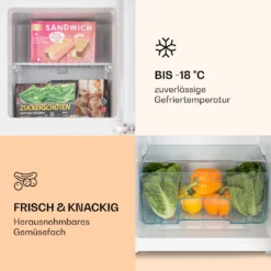 Audrey Kühl- & Gefrierkombination 97l/39l Retro-Look 2 Böden -Klarstein Verkaufs 10033193 de 0004 logo