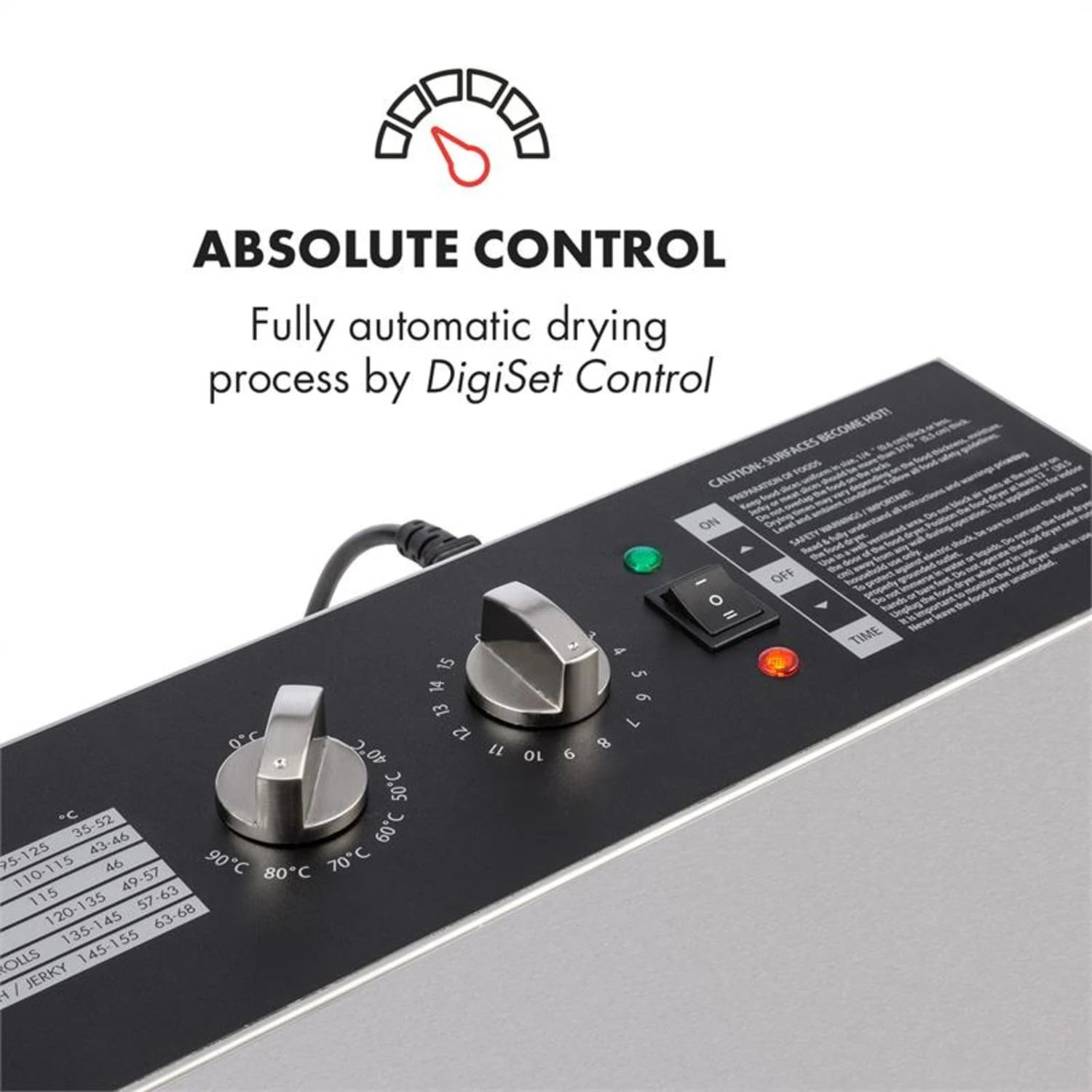 Master Jerky 16 Dörrautomat 1500W 40-90 °C 15h-Timer Edelstahl Master Jerky 16 Dörrautomat 1500W 40-90 °C 15h-Timer Edelstahl -Klarstein Verkaufs 10033212 yy 0003 logo Klarstein Master Jerky 16 Doerrautomat 1500W