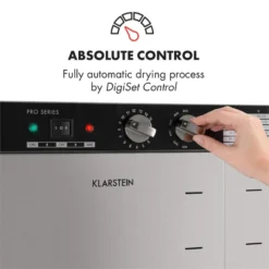 Master Jerky 24 Dörrautomat 5850W 40-90 °C 15h-Timer Edelstahl Silber -Klarstein Verkaufs 10033214 yy 0003 logo Klarstein Master Jerky 24 Doerrautomat silber