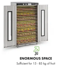 Master Jerky 24 Dörrautomat 5850W 40-90 °C 15h-Timer Edelstahl Silber -Klarstein Verkaufs 10033214 yy 0007 logo Klarstein Master Jerky 24 Doerrautomat silber