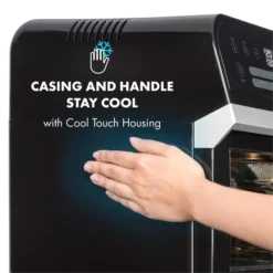 AeroVital Cube Heißluftfritteuse 1600W 12l Timer 16 Programme Schwarz -Klarstein Verkaufs 10033248 yy 0007 logo Klarstein AeroVital Cube Heissluftfritteuse schwarz reedit