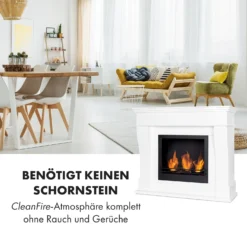 Phantasma Cottage Pillar Ethanol-Kamin Rauchfrei Brenner 3x300ml -Klarstein Verkaufs 10033263 de 0004 logo