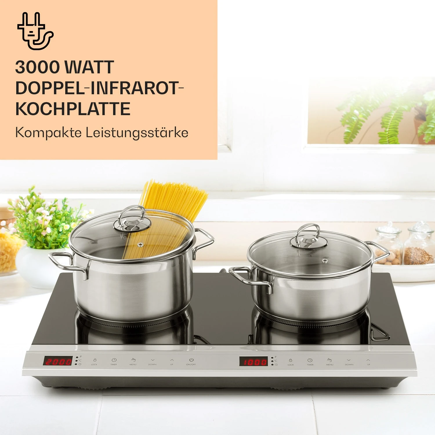 MisterCook Duo Kochplatte Infrarot 3000W 90-650°C Abschalttimer MisterCook Duo Kochplatte Infrarot 3000W 90-650°C Abschalttimer -Klarstein Verkaufs 10033283 de 0002 logo