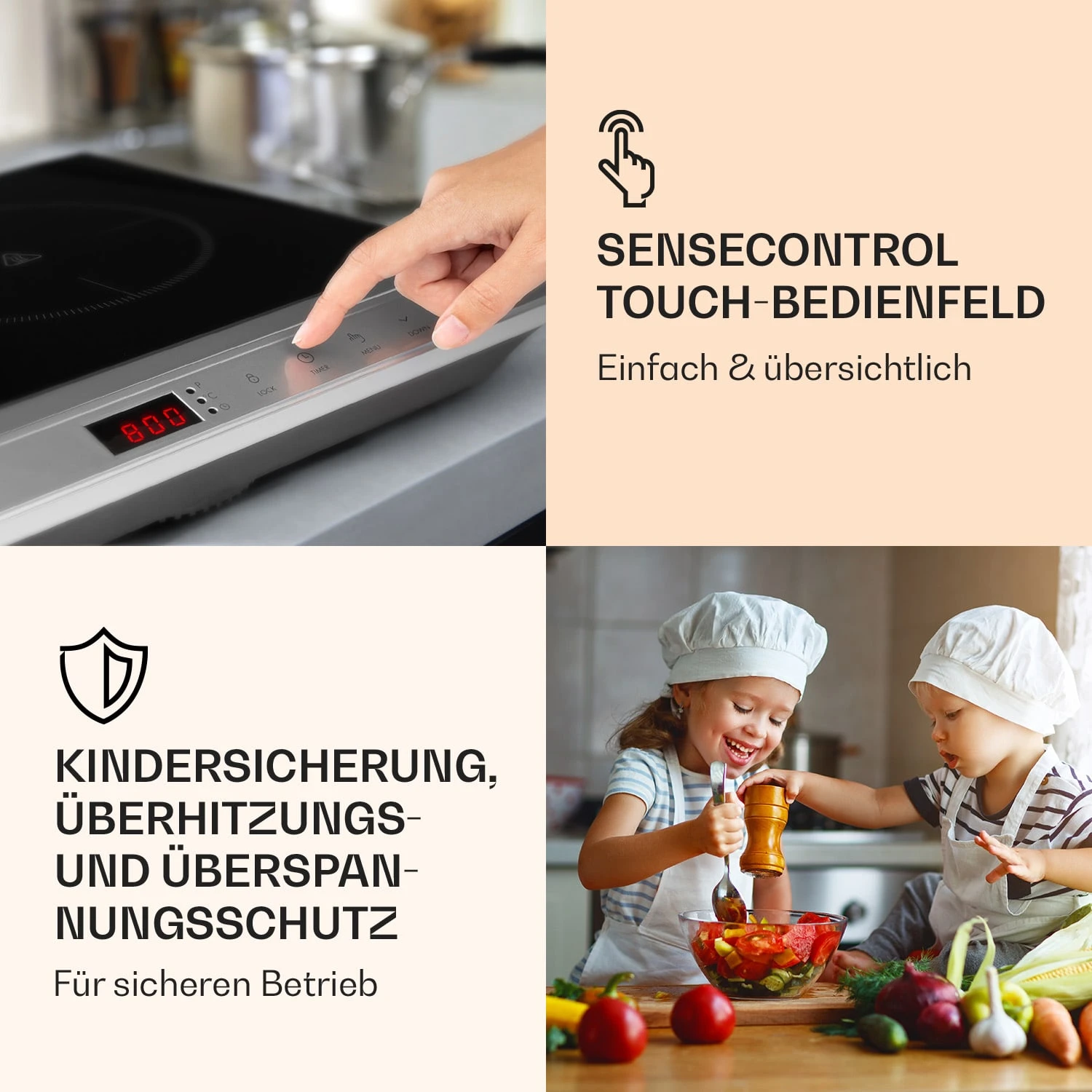 MisterCook Duo Kochplatte Infrarot 3000W 90-650°C Abschalttimer MisterCook Duo Kochplatte Infrarot 3000W 90-650°C Abschalttimer -Klarstein Verkaufs 10033283 de 0004 logo