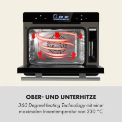 MasterFresh Dampfbackofen 230°C 24l Touch-Bedienfeld Schwarz -Klarstein Verkaufs 10033284 de 0004 logo