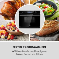 MasterFresh Dampfbackofen 230°C 24l Touch-Bedienfeld Schwarz -Klarstein Verkaufs 10033284 de 0007 logo