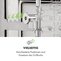 Crossfire Vertikaler Gasgrill 800°C Infrarot-Brenner 12.000 BTU Silber -Klarstein Verkaufs 10033288 de 0007 logo