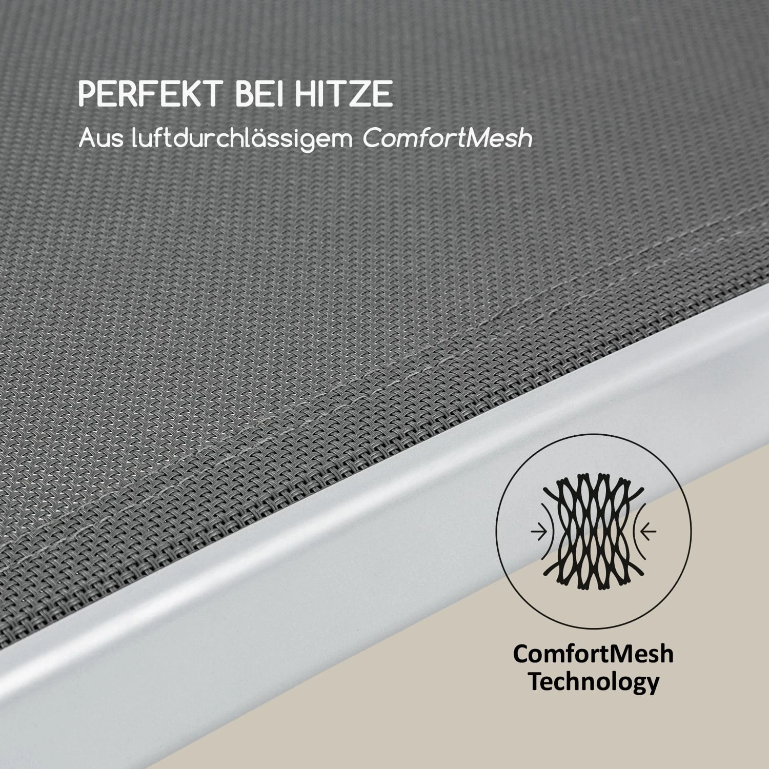 Sun Valley Sonnenliege zusammenklappbar Kopfkissen grau Sun Valley Sonnenliege Zusammenklappbar Kopfkissen Grau -Klarstein Verkaufs 10033308 de 0005 logo