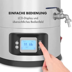 Maischfest Maischekessel 5 Teile 1500/3000W 30l LCD Edelstahl -Klarstein Verkaufs 10033340 de 0007 logo