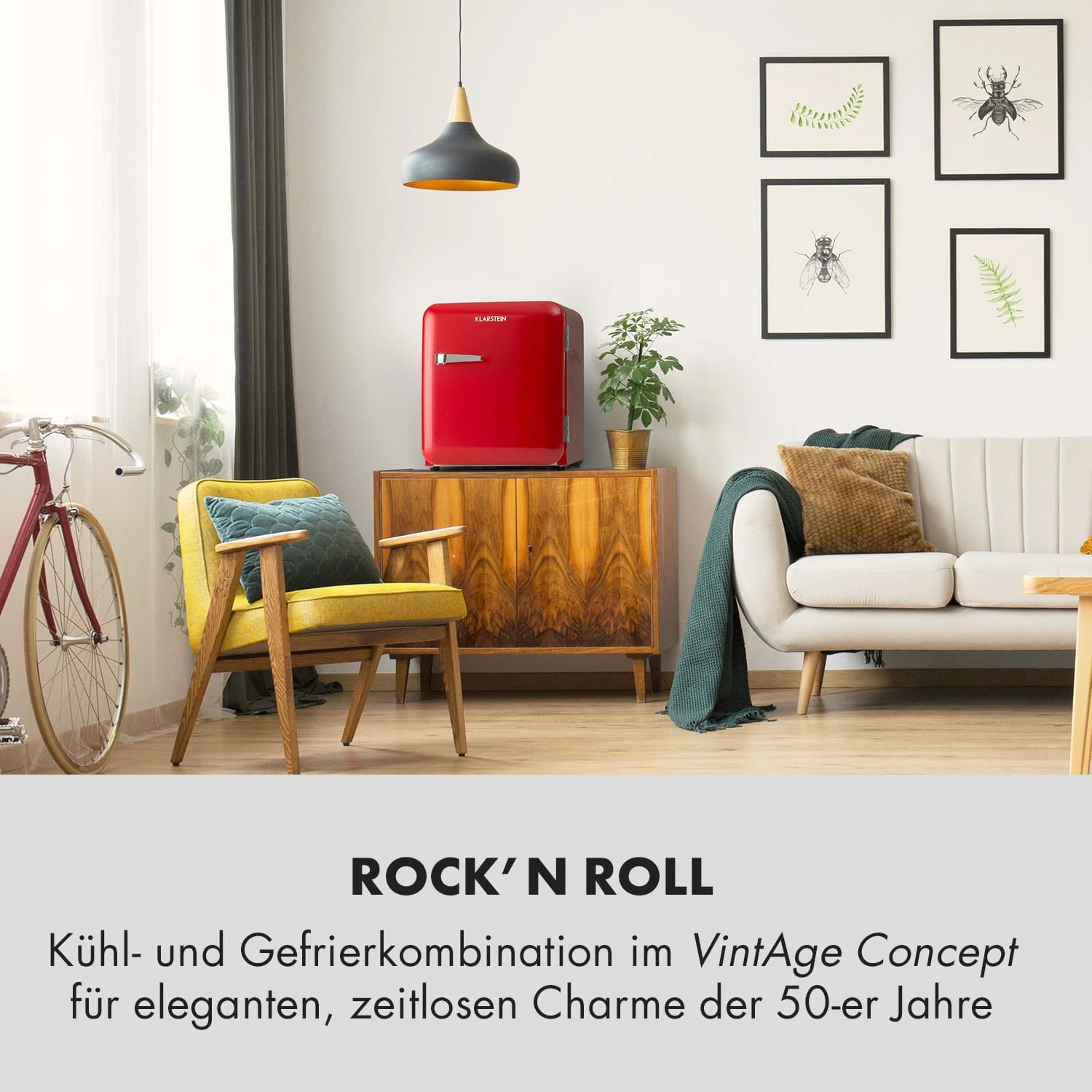 Audrey Mini Retro-Kühlschrank 48l 2 Ebenen Audrey Mini Retro-Kühlschrank 48l 2 Ebenen -Klarstein Verkaufs 10033345 de 0002 logo