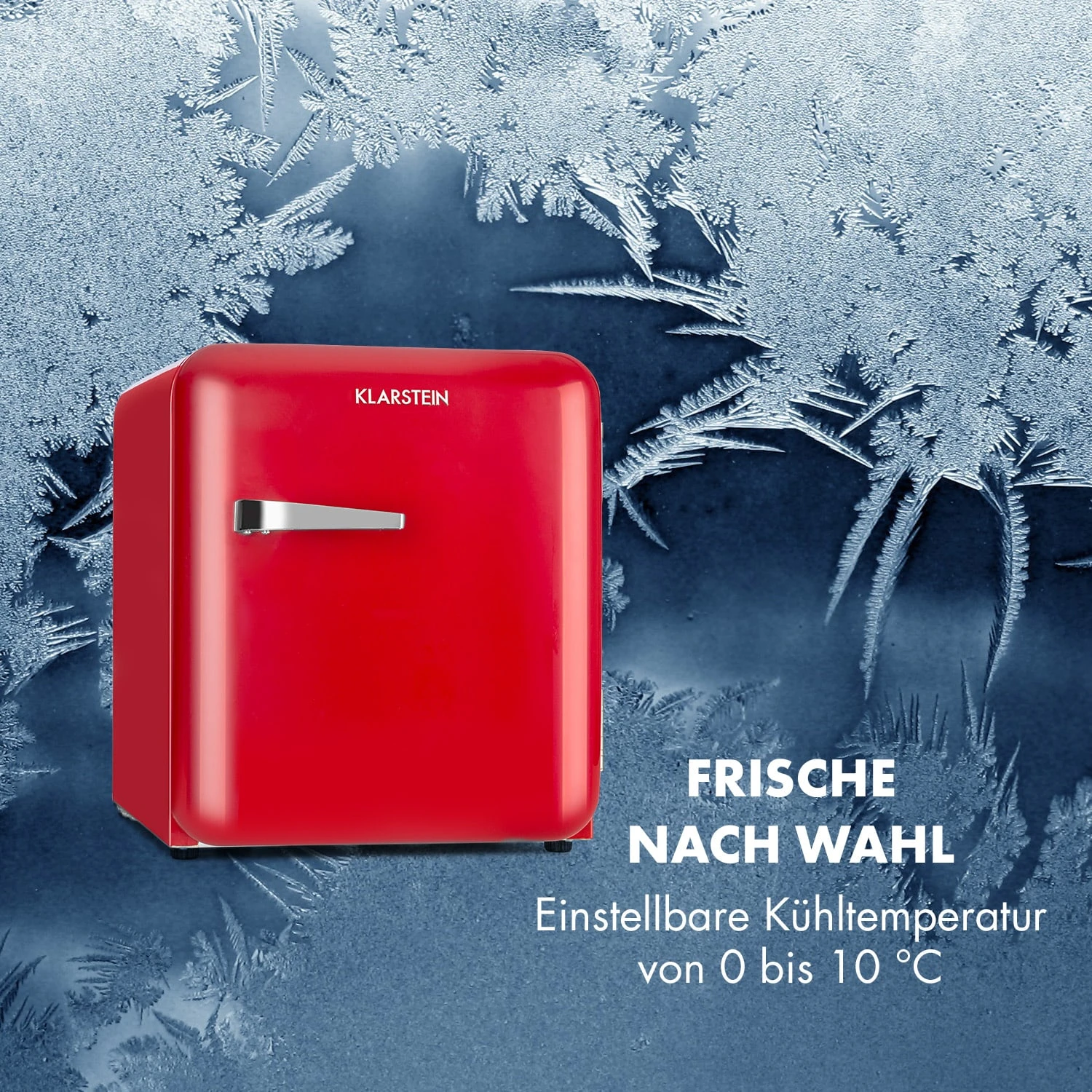 Audrey Mini Retro-Kühlschrank 48l 2 Ebenen Audrey Mini Retro-Kühlschrank 48l 2 Ebenen -Klarstein Verkaufs 10033345 de 0008 logo